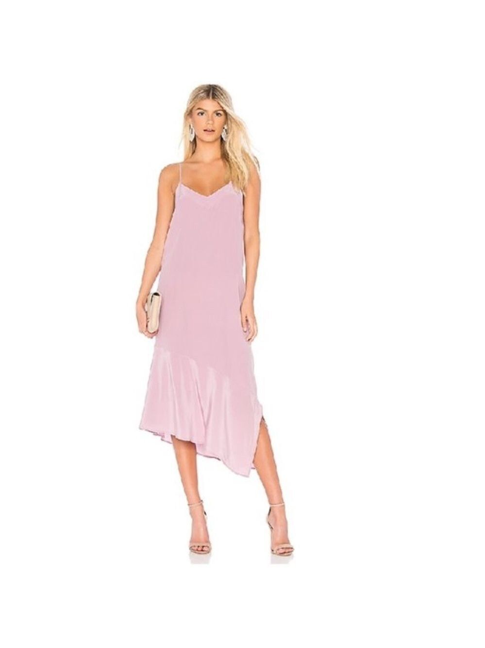 Equipment Jada Asymmetrical Silk Slip Dress